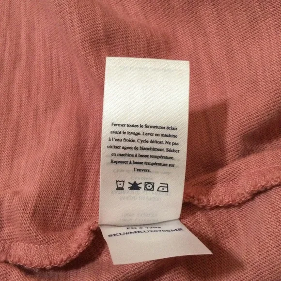 Faherty Men’s Slub Cotton 1/4 Zip Summer Red Sweater Size XXL - Picture 10 of 10